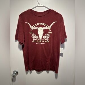 Yellowstone Dutton Ranch Montana Bull graphic tee
